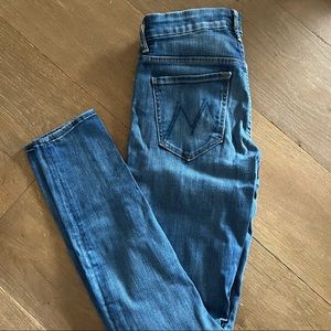 Mother Denim Skinny Jeans Midwash
